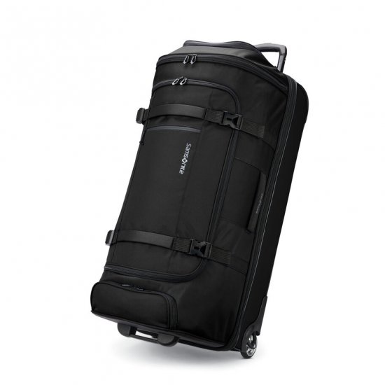 SAMSONITE DETOUR EXTENDED JOURNEY WHEELED DUFFLE-New Black - Click Image to Close